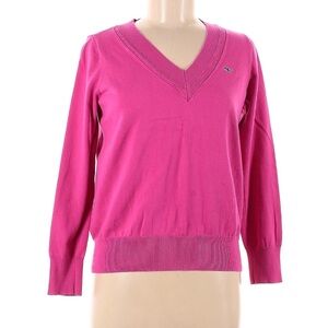 Vineyard Vines Bright Pink V-Neck Sweater
